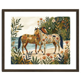 Horses In Blooming Paradise thumbnail