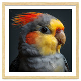 Cockatiel Parrot Closeup Vibrant Feather thumbnail