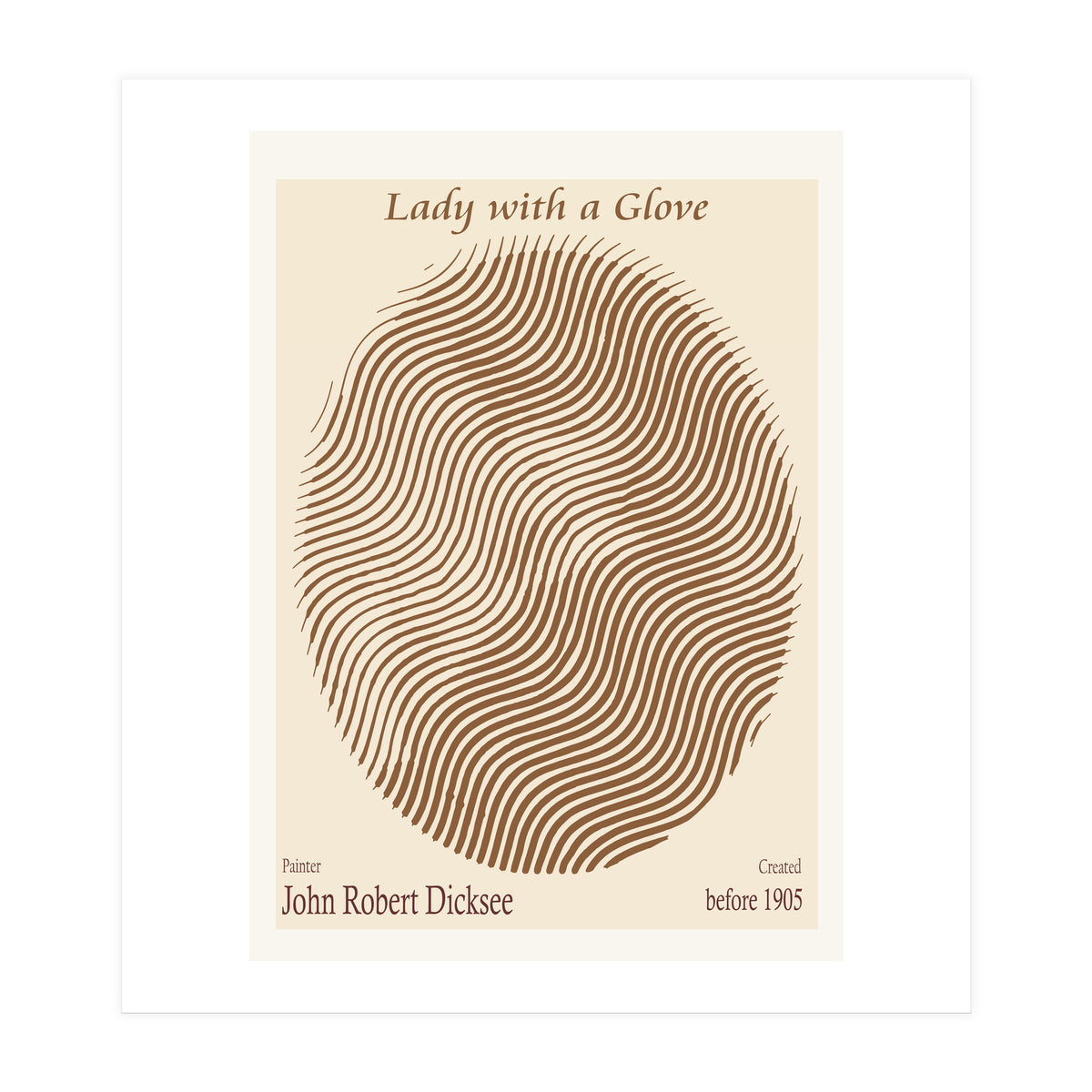 Lady With A Glove – John Robert Dicksee (before 1905) (Print Only)