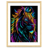Lion Colored Neon Art thumbnail