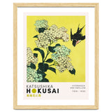 Katsushika Hokusai - Hydrangea and swallow thumbnail