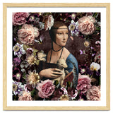 Woman with Ermine And flowers thumbnail