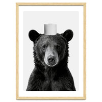 Bear, Toilet Paper Crown, Nursery Animal Art for Children