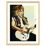 Randy Rhoads Metal Guitarist Retro Illustration thumbnail