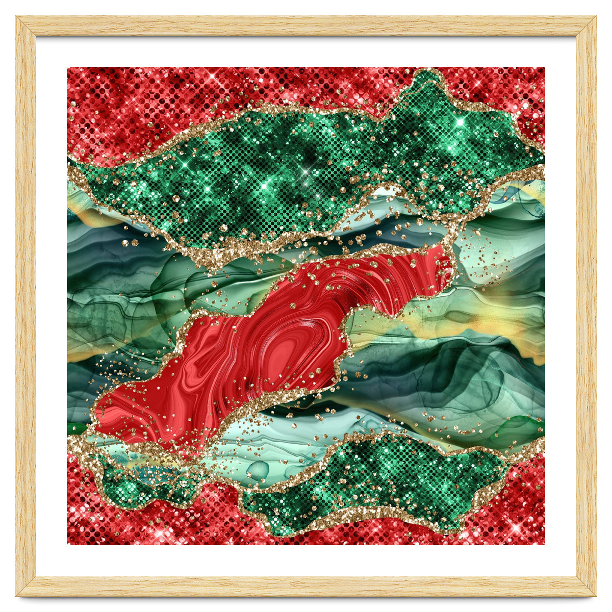 Christmas Glitter Agate Texture 03