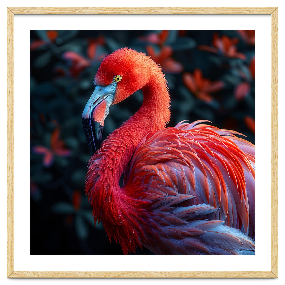 Vibrant Flamingo Bird Profile Majestic Pose