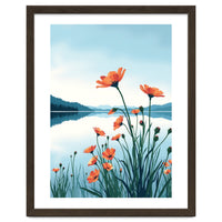 Flower And Lake