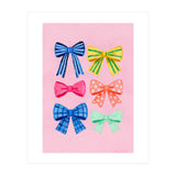 Colorful Ribbon Bows ties Illustration (Print Only) thumbnail