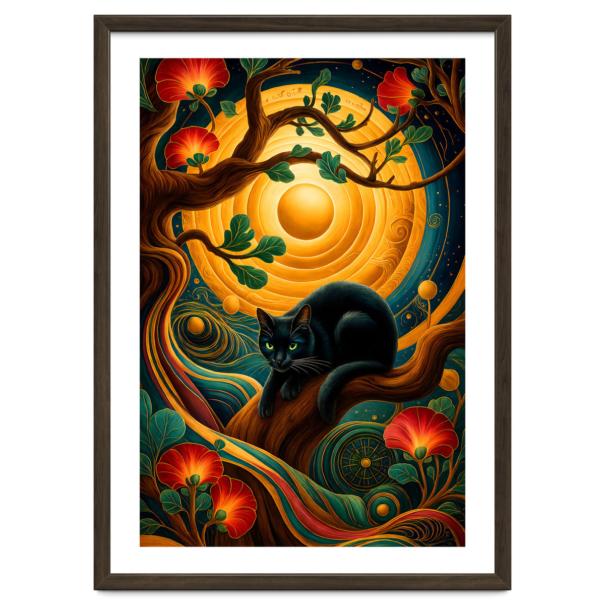 Black Cat Retro Contemporer