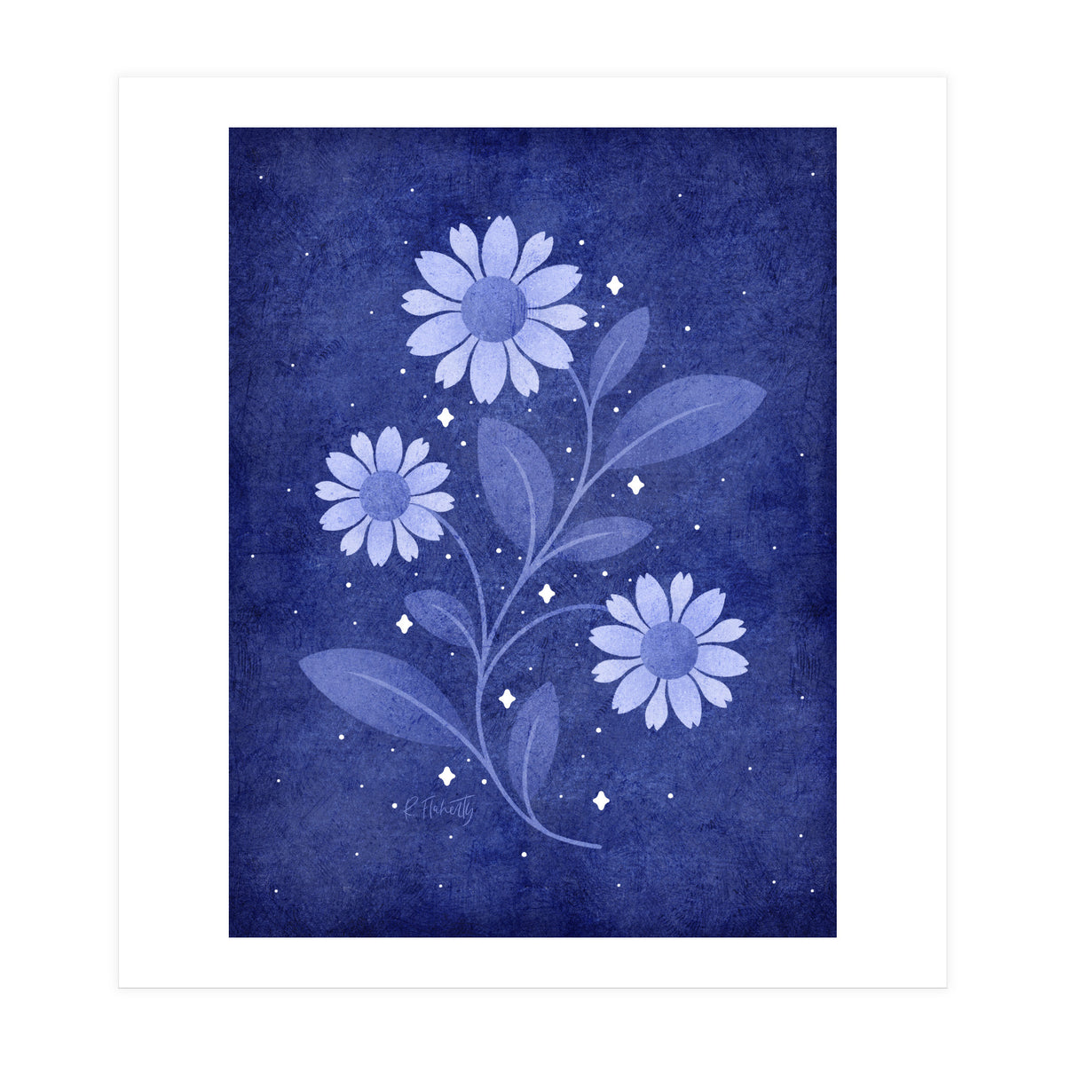 Twilight Sparkles Floral (Print Only)