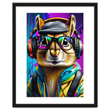 A Chipmunk In Headphones And Glasses thumbnail