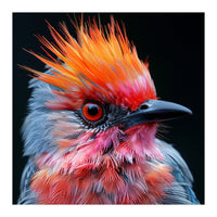 Close Up Of Exotic Bird With Vibrant Plumage (Print Only)