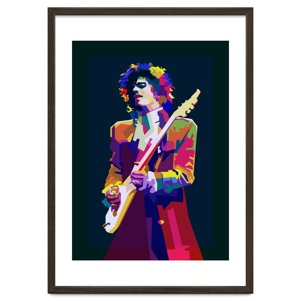 Prince Singer Musician Pop Art WPAP Art Print by Artkreator