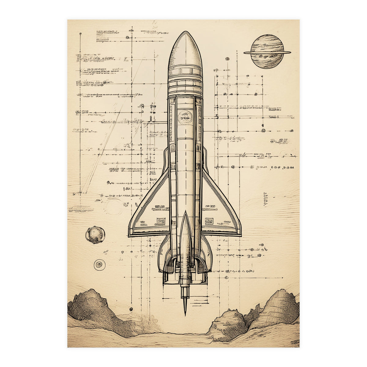 Back To The Moon 011 (Print Only)