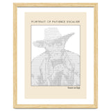 Portrait of Patience Escalier (1888) - Vincent van Gogh(ascii art) thumbnail