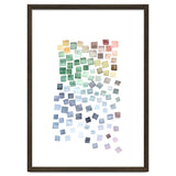 Watercolor Geometric Square Shapes Blue thumbnail