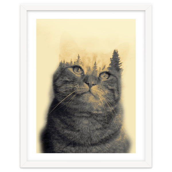Cat double exposure