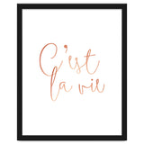 C'est la vie Rose Gold | Motivational Typography Quote Positivity | Handwritten Good Vibes Celebrate thumbnail