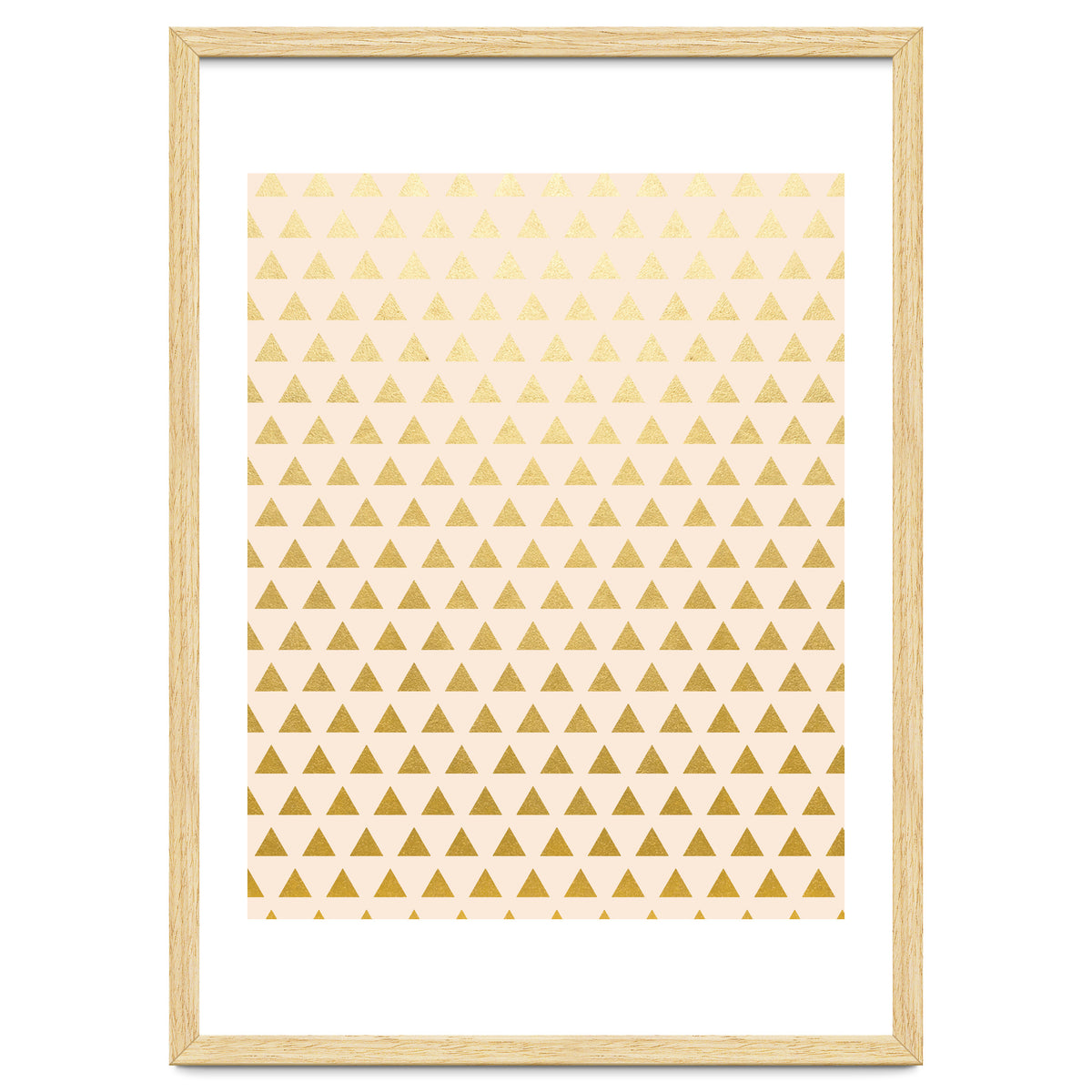 Blush + Gold Triangles #society6 #decor #buyart