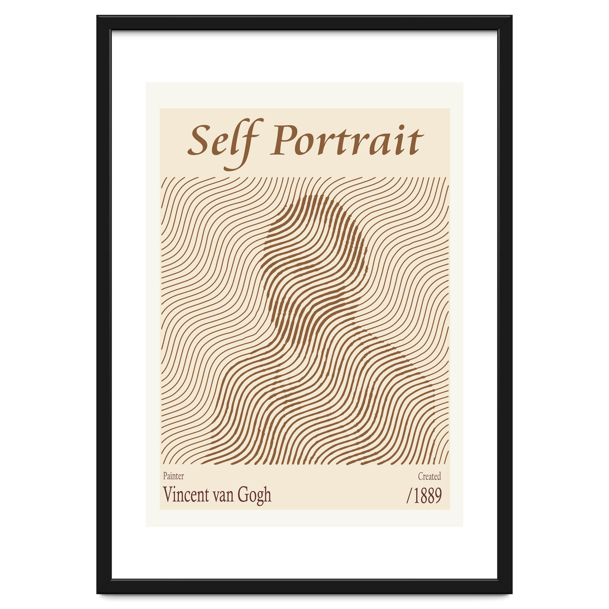 Self Portrait Vincent Van Gogh (1889)