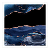 Navy & Rose Gold Agate Texture 16 (Print Only) thumbnail