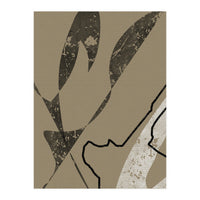 Black Line Minimalist Abstract (Print Only)