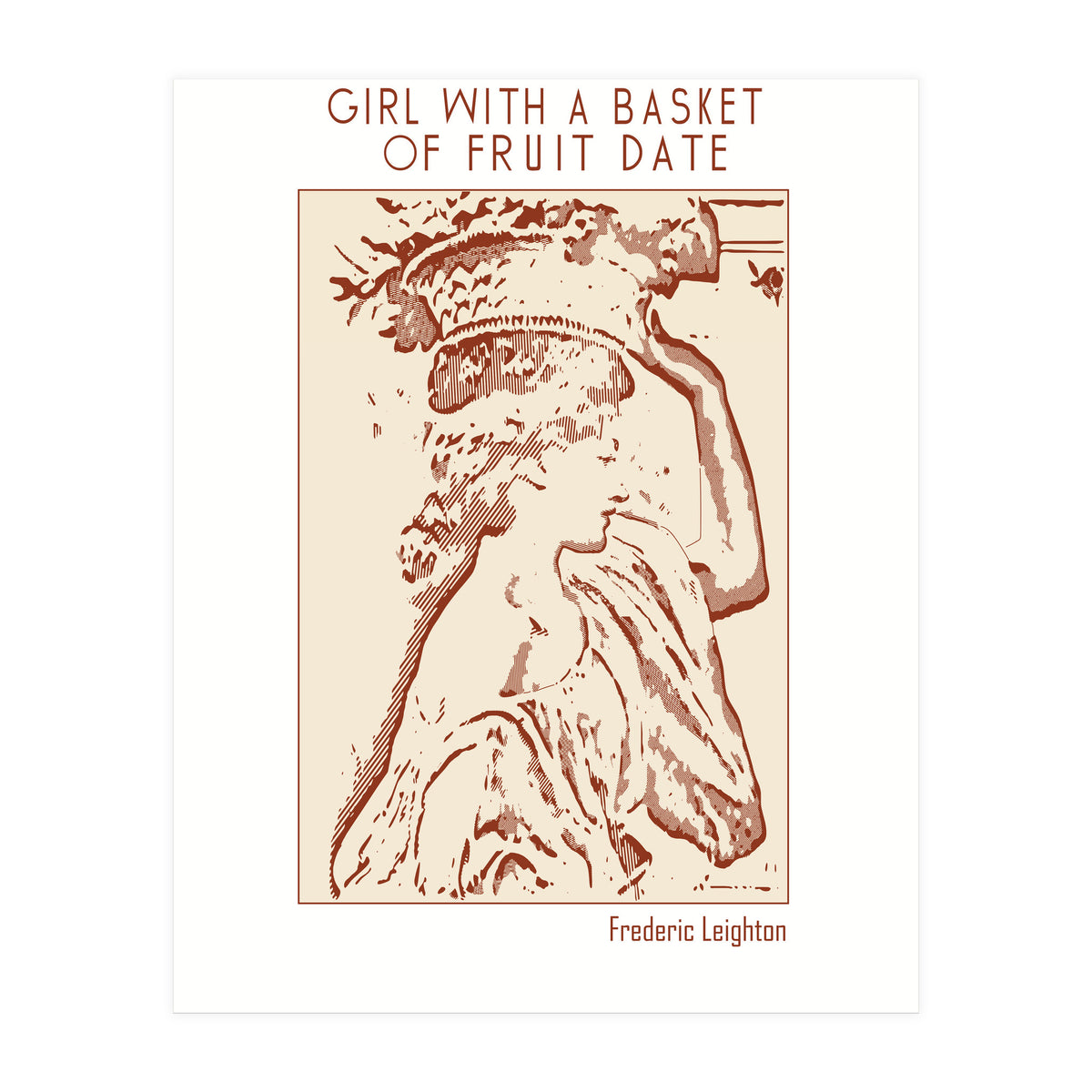 Girl With A Basket Of Fruit Date – Frederic Leig (Print Only)