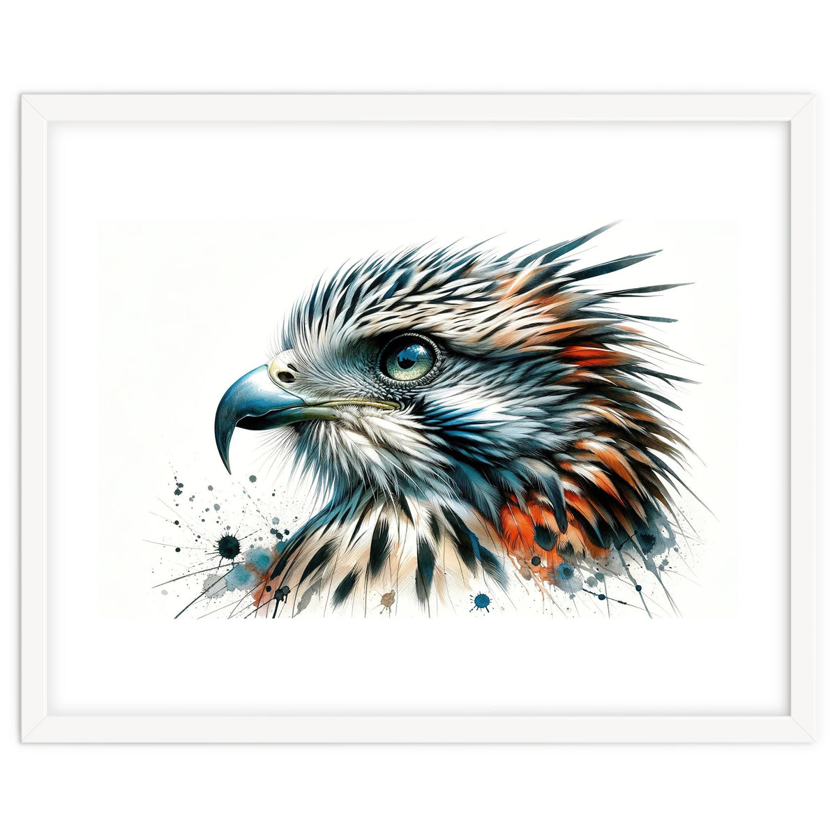 Vibrant Eagle Close Up Portrait