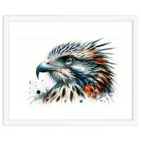 Vibrant Eagle Close Up Portrait