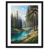 Serene Alpine Forest River Landscape thumbnail