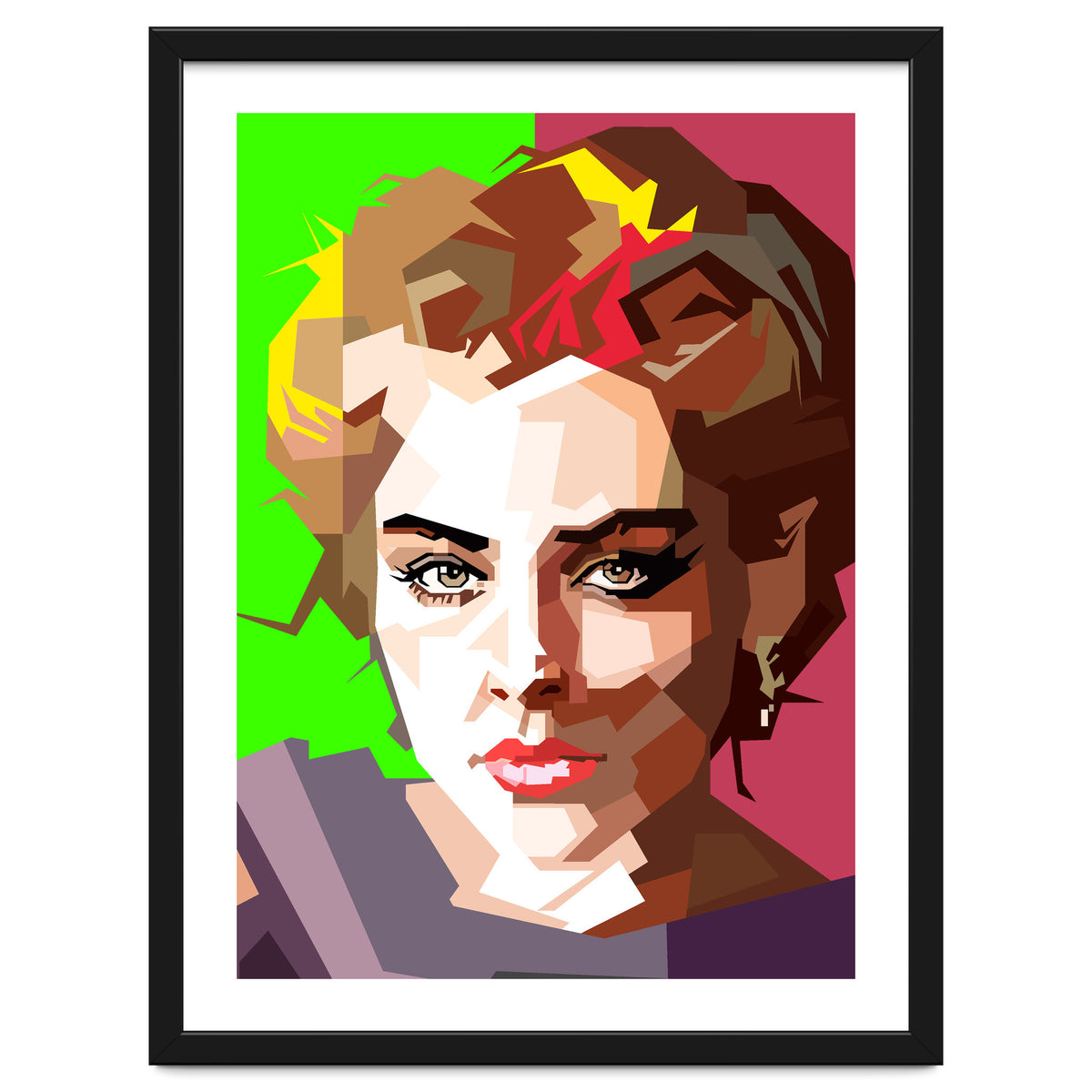 Sharon Stone Actress Movie Retro Illustration