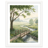 The Quiet Crossing: A Peaceful Meadow Bridge thumbnail