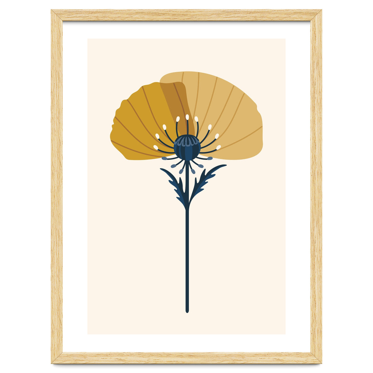 Ochre Half Poppy