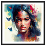 Azure Butterflies Hindu Portrait thumbnail
