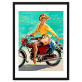 Pinup Sexy Motorcycle Girl thumbnail