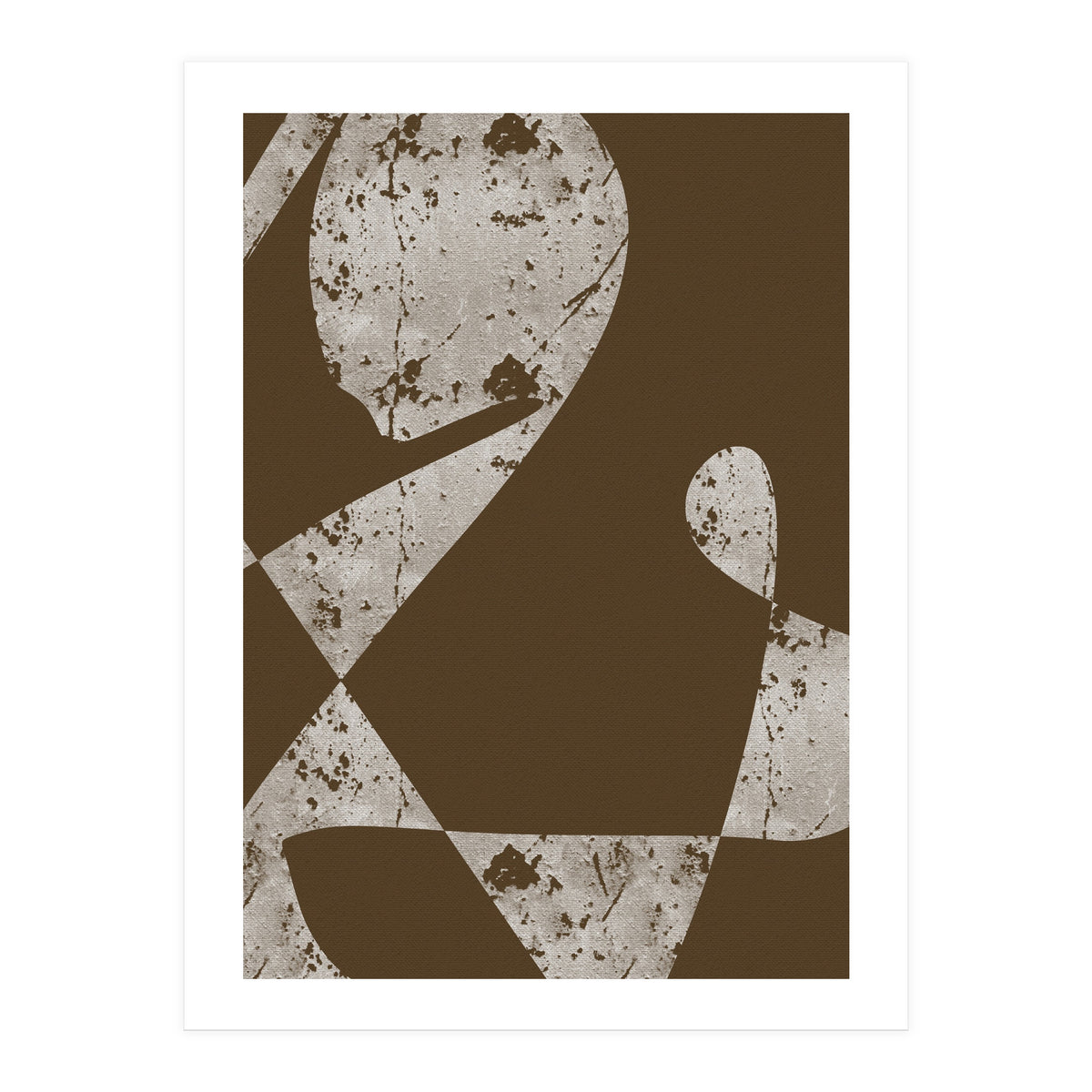 Abstract White Scratch (Print Only)