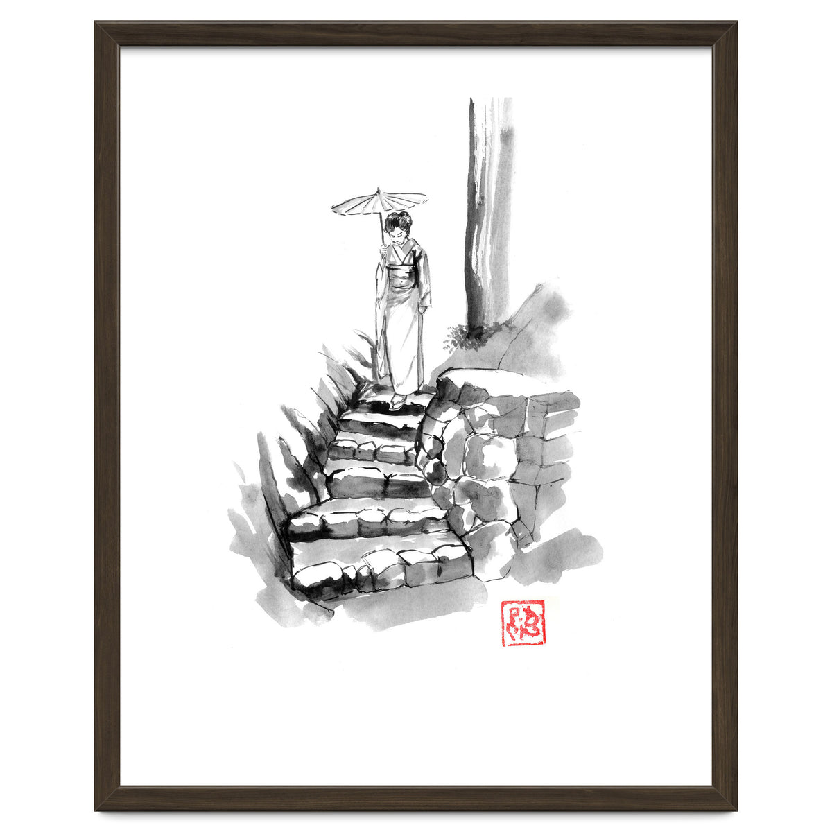 woman Descending Stairs