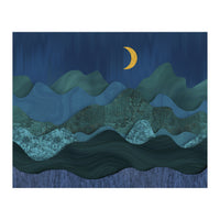 Abstract Landscape Moody Moonrise (Print Only)