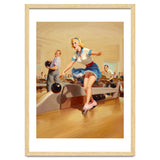 Sexy Pinup Girl On Bowling Incident thumbnail