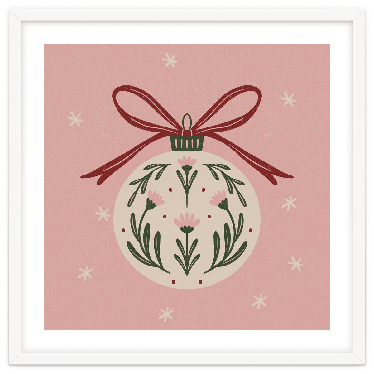 Christmas Flower Globe