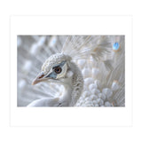 Close-up of a White Peacock (Print Only) thumbnail
