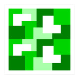 Green Abstract Square Tiles (Print Only) thumbnail