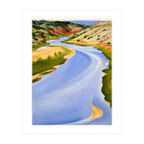Georgia O’Keeffe – Chama River, Ghost Ranch (1937) | Serene Southwestern Landscape in Bold Modernist Forms (Print Only) thumbnail
