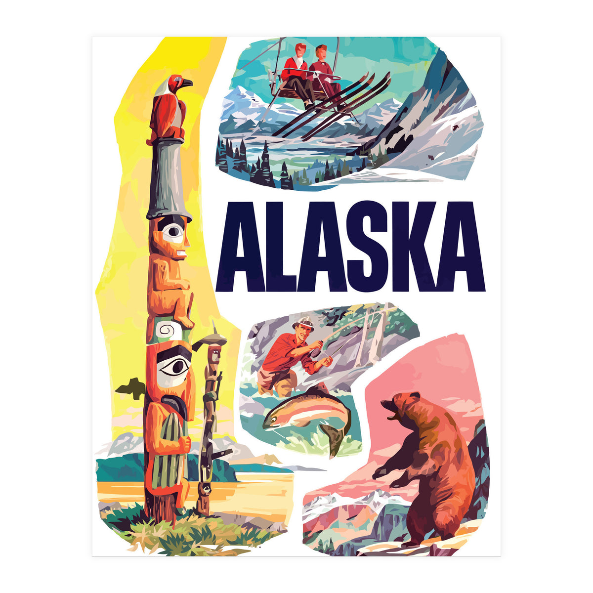 Alaska, Tourist Attractions (Print Only)