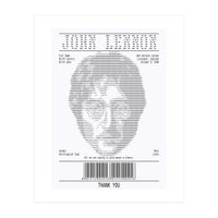 Receipt Art John Lennon Quotes  (Print Only)