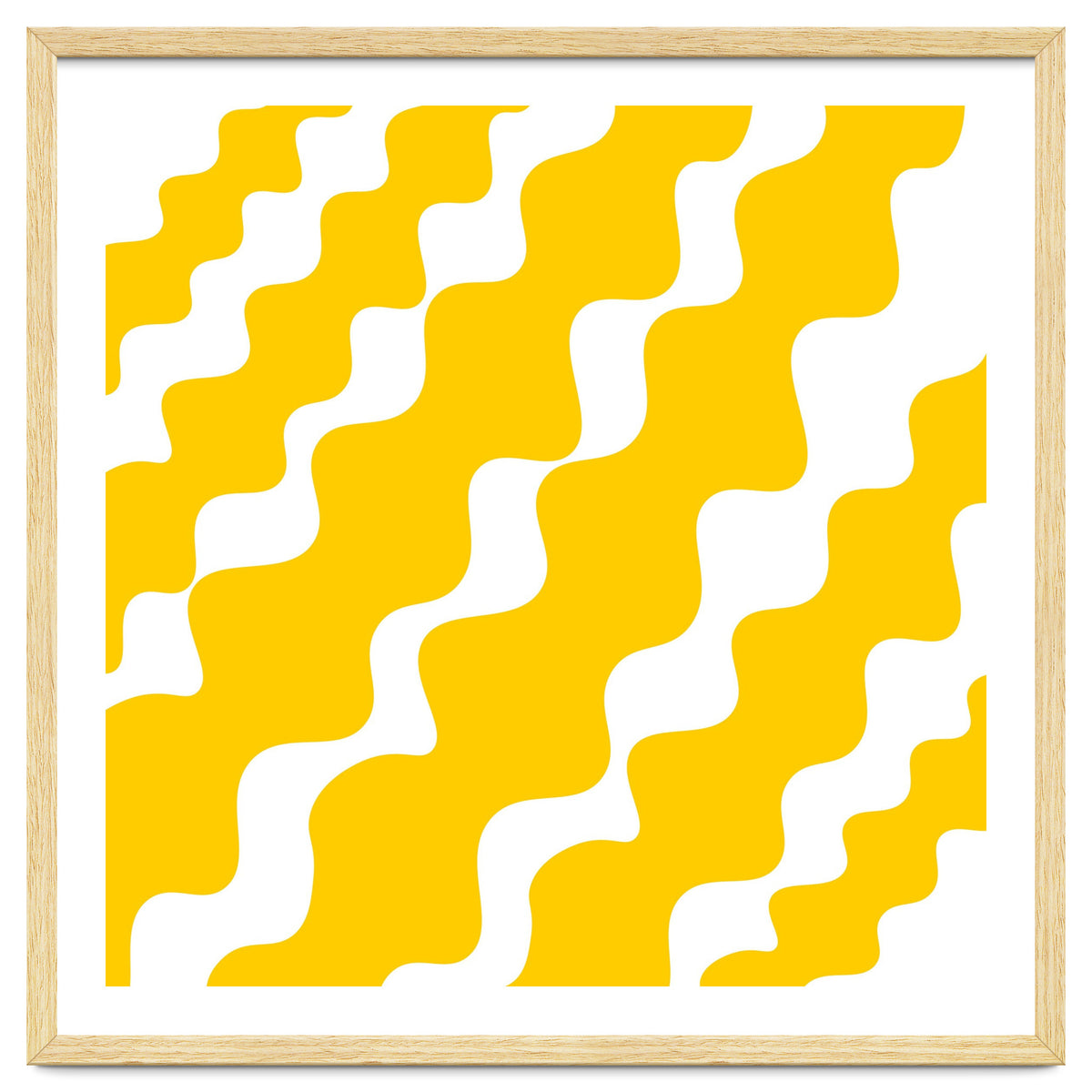 Yellow Wavy Pattern