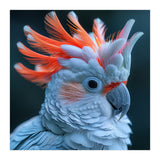 Cockatoo Bird With Orange Crest Portrait (Print Only) thumbnail