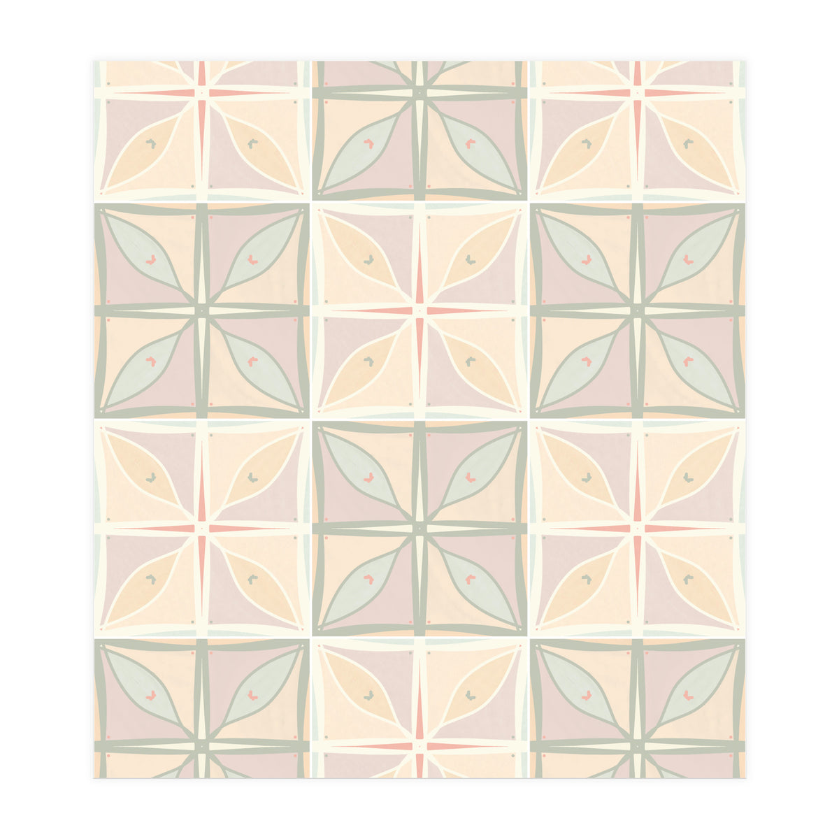 Old Style Pastels Kitchen Tiles (Print Only)