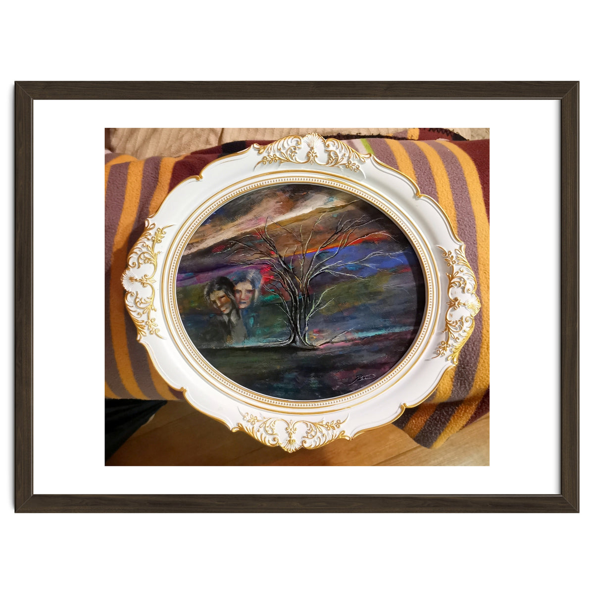 Memory 26x29.cm.acrylic. With Frame 33x38.cm.