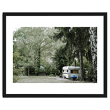 Travel trailer in the green garden thumbnail